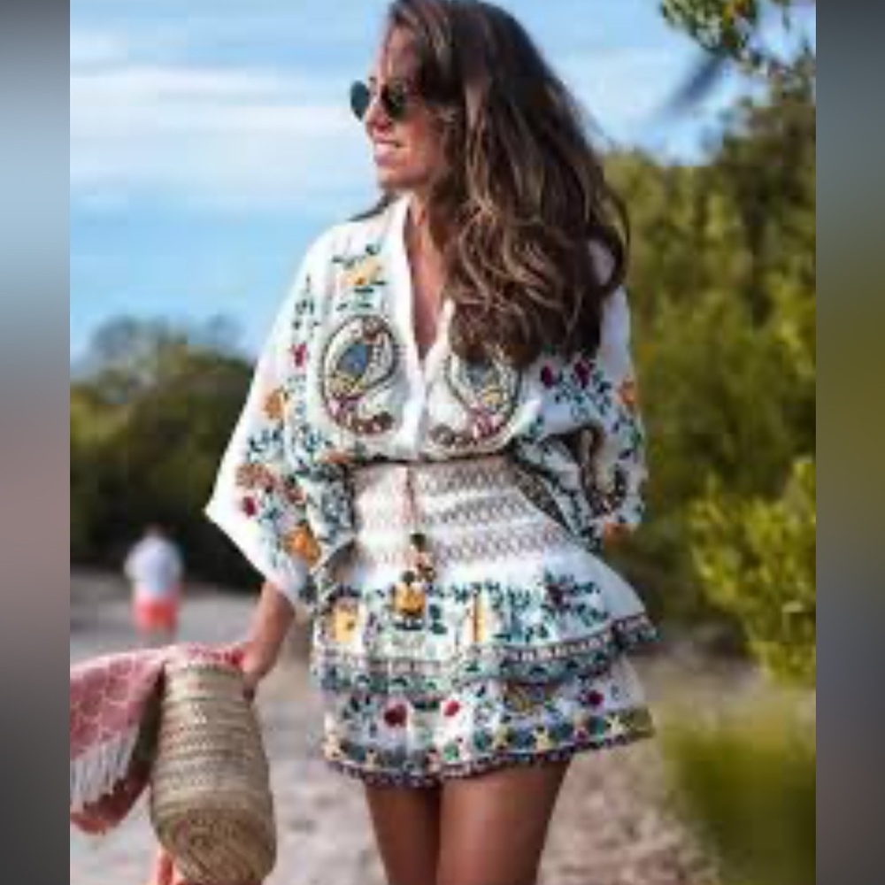 💥SOLD💥Boho embroidered 2 piece set!! ❤️ - Picture 1 of 4